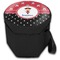 Girl's Pirate & Dots Collapsible Personalized Cooler & Seat (Closed)