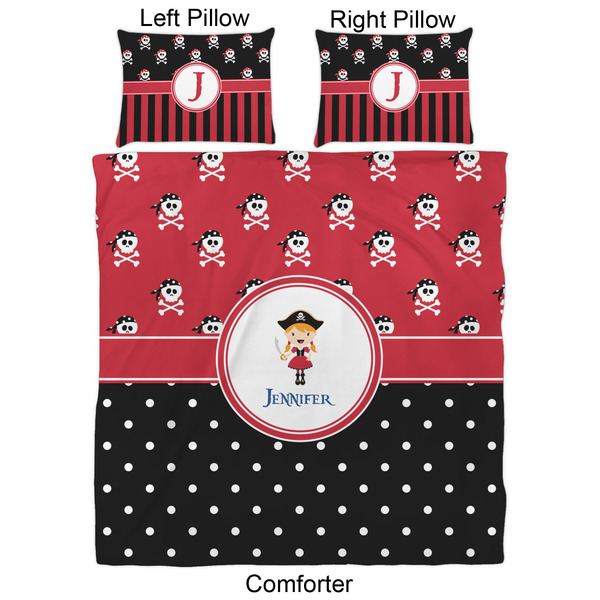 Girl's Pirate & Dots Comforter Set - Queen - Approval