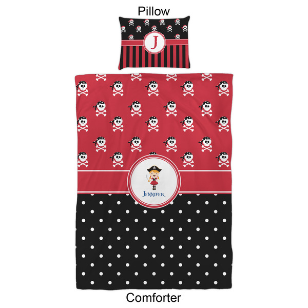 Girl's Pirate & Dots Comforter Set - Twin XL - Approval