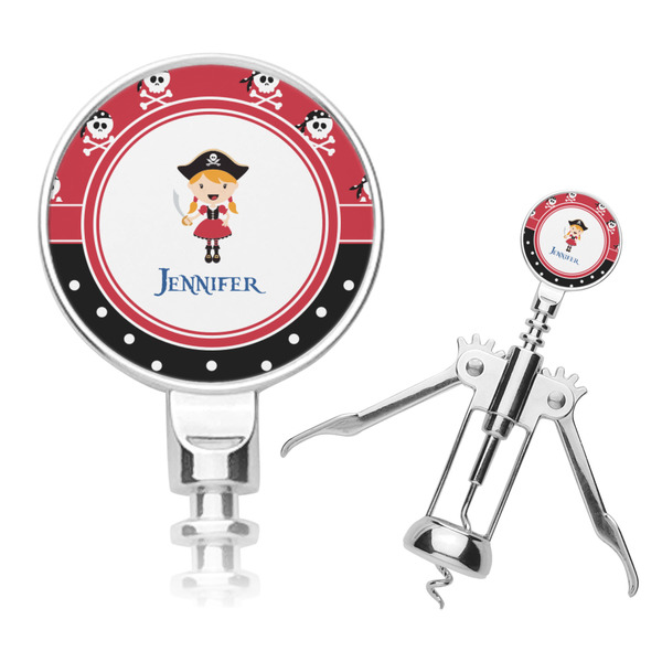 Custom Girl's Pirate & Dots Corkscrew (Personalized)