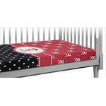 Girl's Pirate & Dots Crib Fitted Sheet (Personalized)