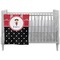 Girl's Pirate & Dots Crib Comforter / Quilt (Personalized)