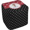Girl's Pirate & Dots Cube Poof Ottoman (Top)