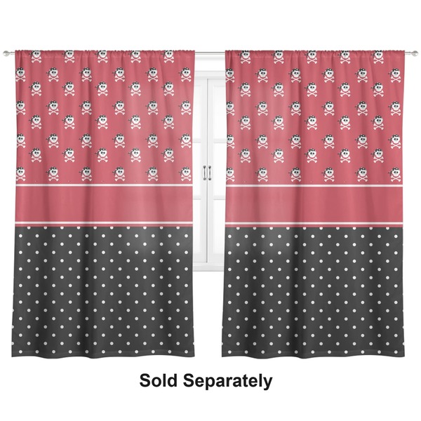 Girl's Pirate & Dots Curtains