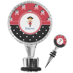 Girl's Pirate & Dots Wine Bottle Stopper (Personalized)