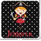Girl's Pirate & Dots Custom Shape Iron On Patches - L - APPROVAL