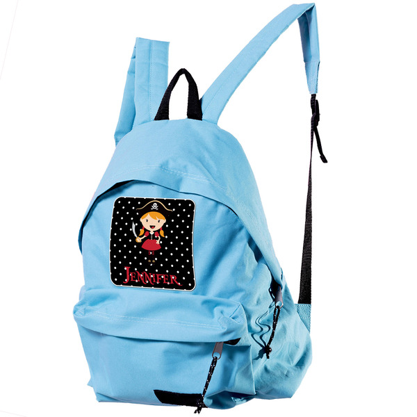 Girl's Pirate & Dots Custom Shape Iron On Patches - XL single APPROVAL