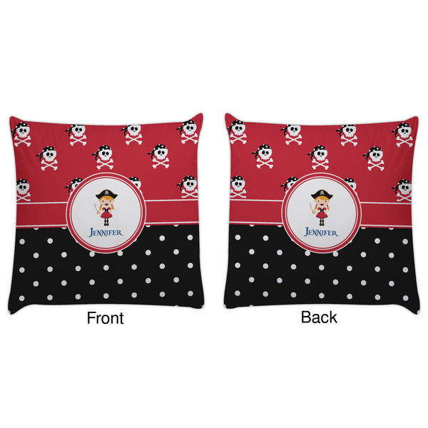 Girl's Pirate & Dots Decorative Pillow Case - Approval
