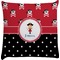 Girl's Pirate & Dots Decorative Pillow Case (Personalized)