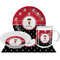 Girl's Pirate & Dots Dinner Set - 4 Pc (Personalized)