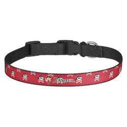 Girl's Pirate & Dots Dog Collar (Personalized)