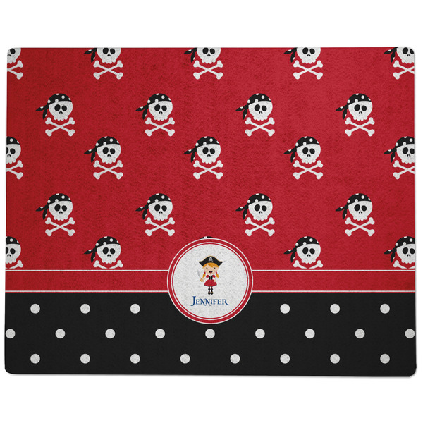 Girl's Pirate & Dots Dog Food Mat - Large without Bowls