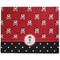 Girl's Pirate & Dots Dog Food Mat - Large without Bowls