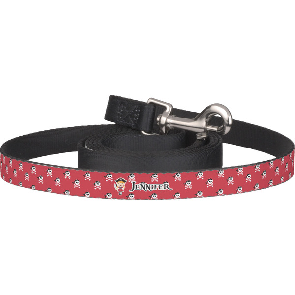 Custom Girl's Pirate & Dots Dog Leash (Personalized)
