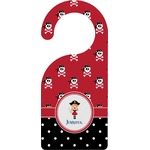 Girl's Pirate & Dots Door Hanger (Personalized)