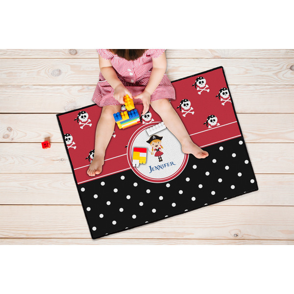 Girl's Pirate & Dots Door Mats - LIFESTYLE kid