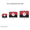 Girl's Pirate & Dots Drum Lampshades - Sizing Chart