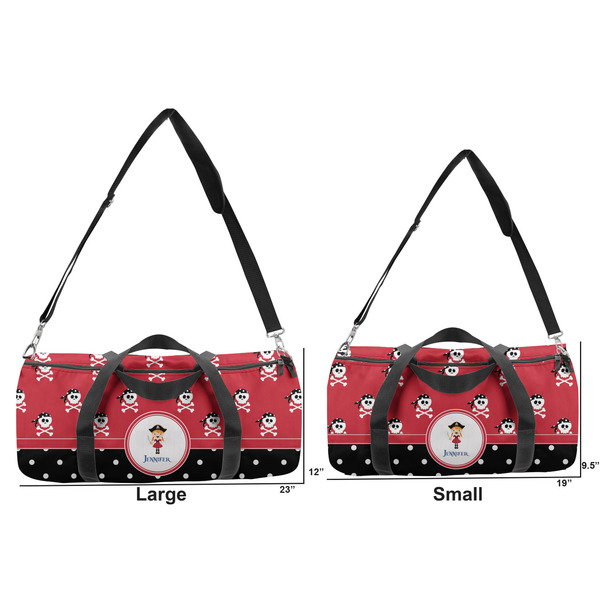 Girl's Pirate & Dots Duffle Bag Small and Large