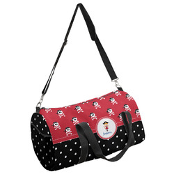 Girl's Pirate & Dots Duffel Bag - Large (Personalized)