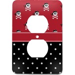 Girl's Pirate & Dots Electric Outlet Plate