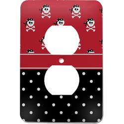 Girl's Pirate & Dots Electric Outlet Plate (Personalized)
