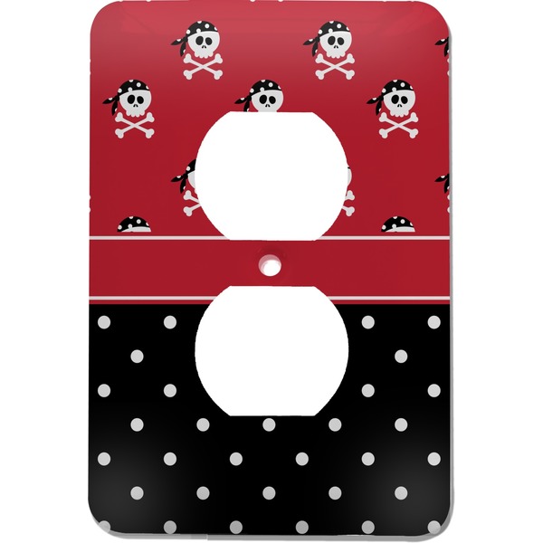 Custom Girl's Pirate & Dots Electric Outlet Plate