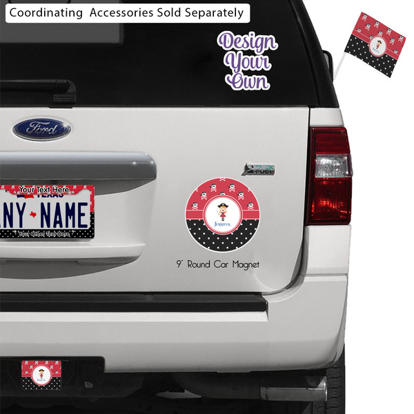 Girl's Pirate & Dots Exterior Car Accessories