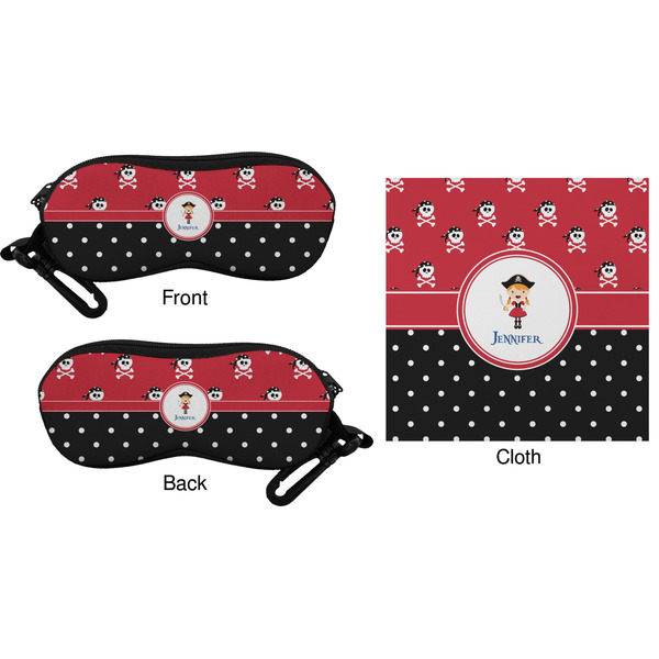 Girl's Pirate & Dots Eyeglass Case & Cloth (Approval)