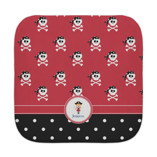 Custom Girl's Pirate & Dots Face Towel (Personalized)