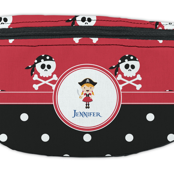 Girl's Pirate & Dots Fanny Pack - Closeup
