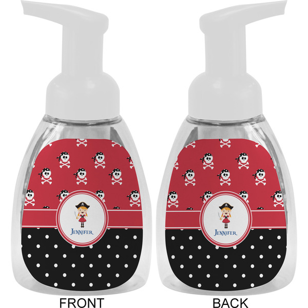 Girl's Pirate & Dots Foam Soap Bottle Approval - White