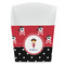 Girl's Pirate & Dots French Fry Favor Box - Front View