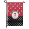 Girl's Pirate & Dots Small Garden Flag - Single Sided w/ Name or Text