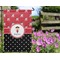 Girl's Pirate & Dots Garden Flag - Outside In Flowers
