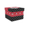 Girl's Pirate & Dots Gift Boxes with Lid - Canvas Wrapped - Small - Front/Main