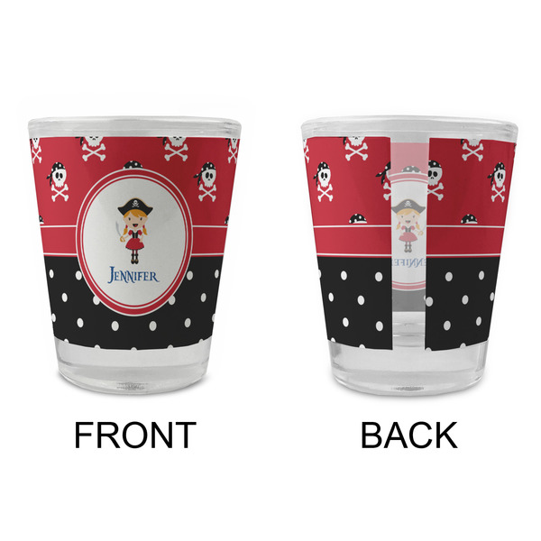 Girl's Pirate & Dots Glass Shot Glass - Standard - APPROVAL