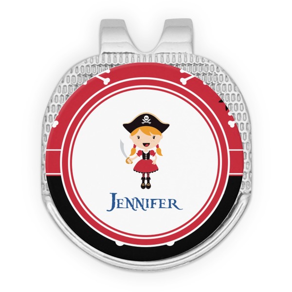 Girl's Pirate & Dots Golf Ball Hat Marker Hat Clip