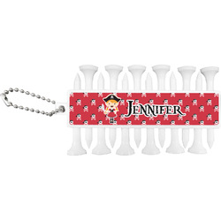 Girl's Pirate & Dots Golf Tees & Ball Markers Set (Personalized)