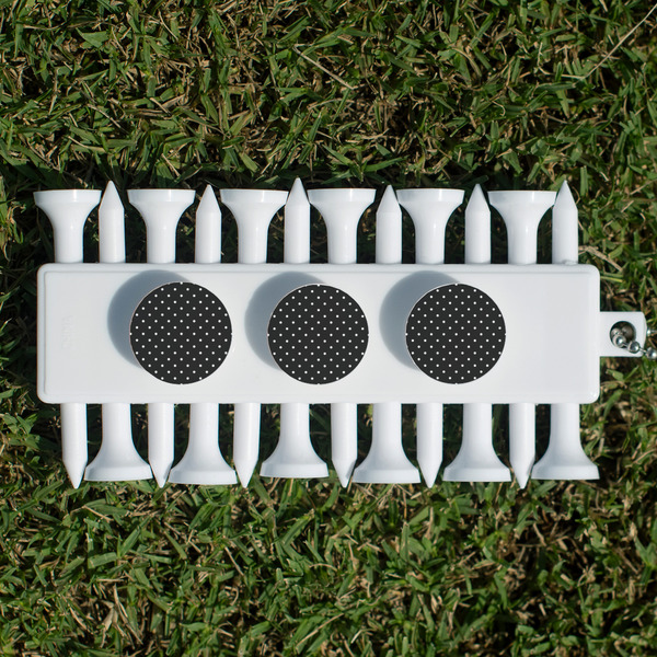 Girl's Pirate & Dots Golf Tees & Ball Markers Set - Back