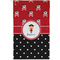 Girl's Pirate & Dots Golf Towel - Poly-Cotton Blend - Small w/ Name or Text