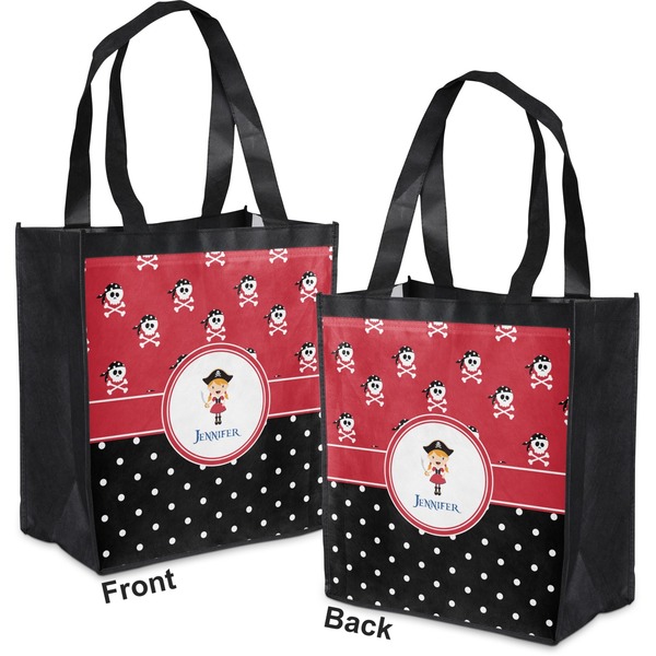 Girl's Pirate & Dots Grocery Bag - Apvl