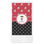 Girl's Pirate & Dots Guest Towels - Full Color (Personalized)