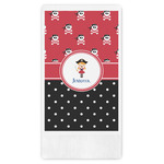 Girl's Pirate & Dots Guest Paper Towels - Full Color (Personalized)