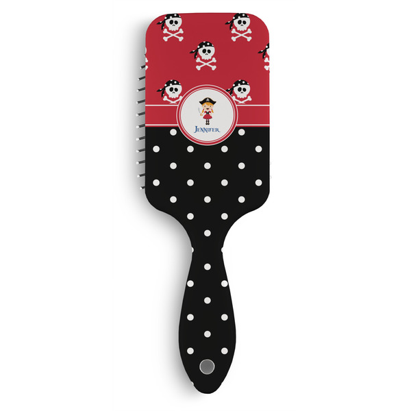 Custom Girl's Pirate & Dots Hair Brushes (Personalized)