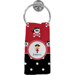Girl's Pirate & Dots Hand Towel - Full Print (Personalized)