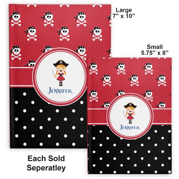 Girl's Pirate & Dots Hard Cover Journal - Compare