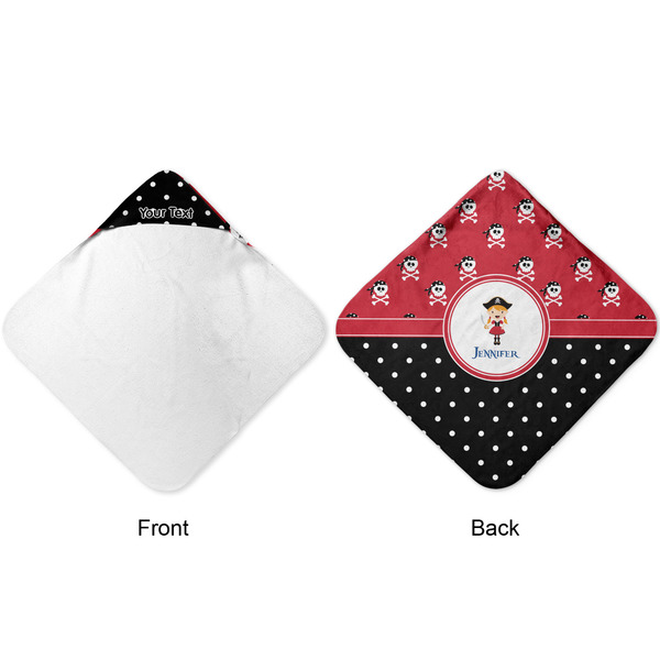 Girl's Pirate & Dots Hooded Baby Towel- Approval
