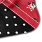 Girl's Pirate & Dots Hooded Baby Towel- Detail Corner