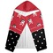 Girl's Pirate & Dots Hooded Towel - Folded