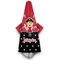 Girl's Pirate & Dots Hooded Towel - Hanging